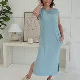 On Board Midi Dress - Dusty Teal