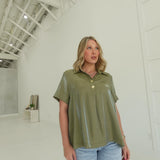 Olivia Collared Blouse