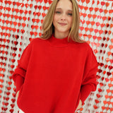 Side Quest Sweater - Ruby