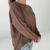 Cooling Down Lightweight Sweater - Brown