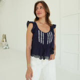 Sweet On Me Top - Navy