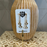 Horsebit Drop Earrings