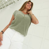 Makers Knit Top - Light Olive