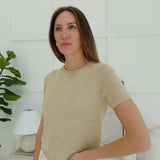 Wind Up Sweater Top - Lt Taupe