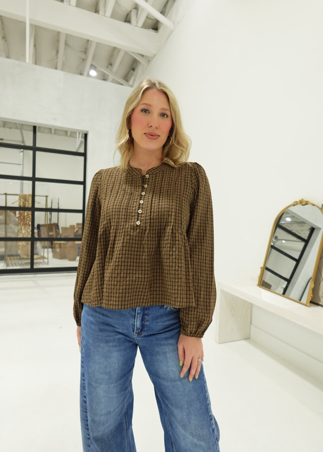 Innocently Yours Top - Brown