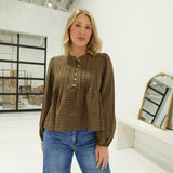 Innocently Yours Top - Brown