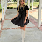 Dalton Babydoll Dress - Black