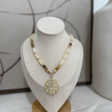 Arrow Coin Pendant Necklace