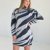 Zee Sweater Dress -Gray