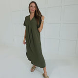 Difference Maker Dress - Olive