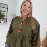 Homer Embroidered Top