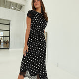 Ellis Midi Dress - Black