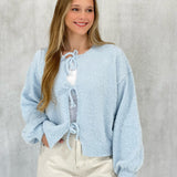 Chalmain Sweater Top - Lt Blue