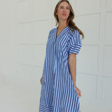 Ida Midi Dress - Navy