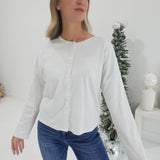 Based On You Ribbed Cardi