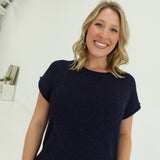Mayson Knit Top - Navy