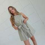 Adaline Mini Dress - Lt Sage