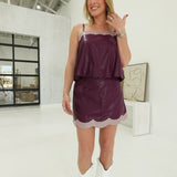 Eudora Leather Set - Burgundy