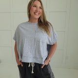 Exposed Seam Tee - H Grey