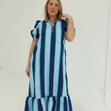 Jana Puff Sleeve Midi Dress