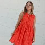 Bushel + Peck Mini Dress - Red
