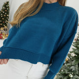 Worth Everything Sweater - Ocean Teal