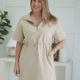 The Chosen Mini Dress - Lt Taupe