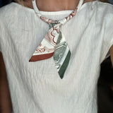 Magnetic Scarf Necklace - Ivory