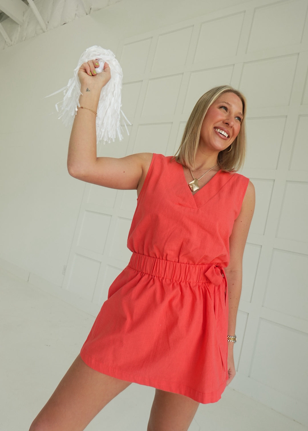 Club Level Romper - Red