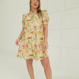 Seasonal Bloom Mini Dress - Sage