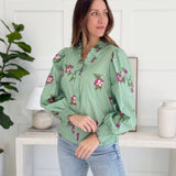 Bella Bloom Top - Green