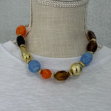 Resin Multicolored Beaded Necklace