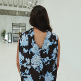 Montague Satin Blouse - Brown