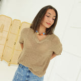 Crowley Knit Top - Khaki