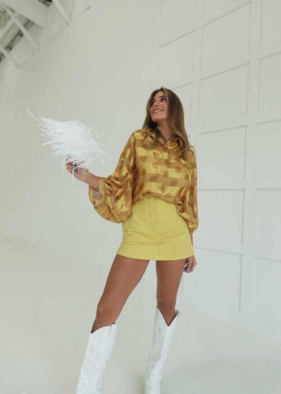 Olden Days Blouse - Gold