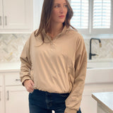 Interchanging Pullover - Taupe