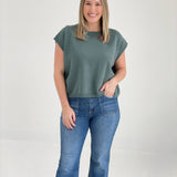 Quincy Sweater Top - Ash Jade