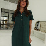 Jeanie Mini Dress - Hunter