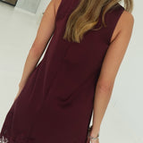Love Letters Mini Dress - Burgundy