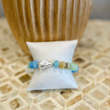 Chunky Beaded Bracelet - Mint Multi