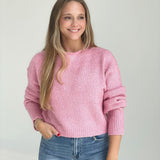 Stay Put Sweater - Pink