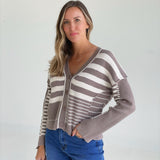 Gretta Striped Cardigan