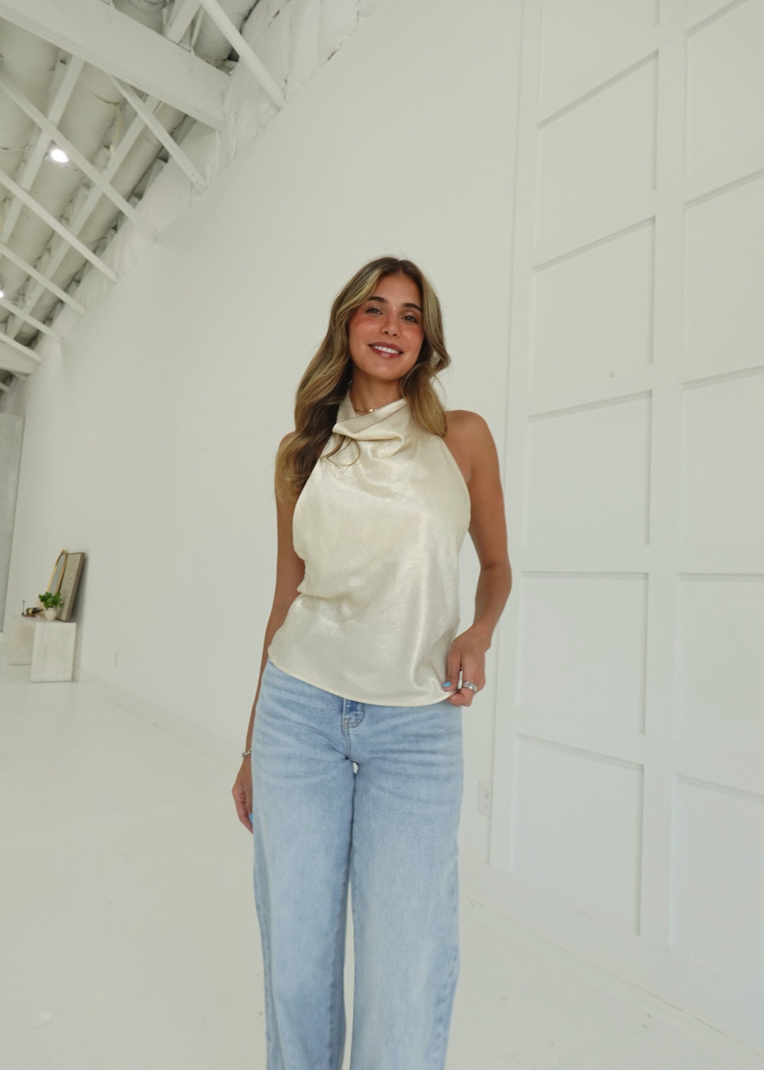 Upgraded Halter Top - Ivory