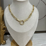 Ring Accent Link Necklace