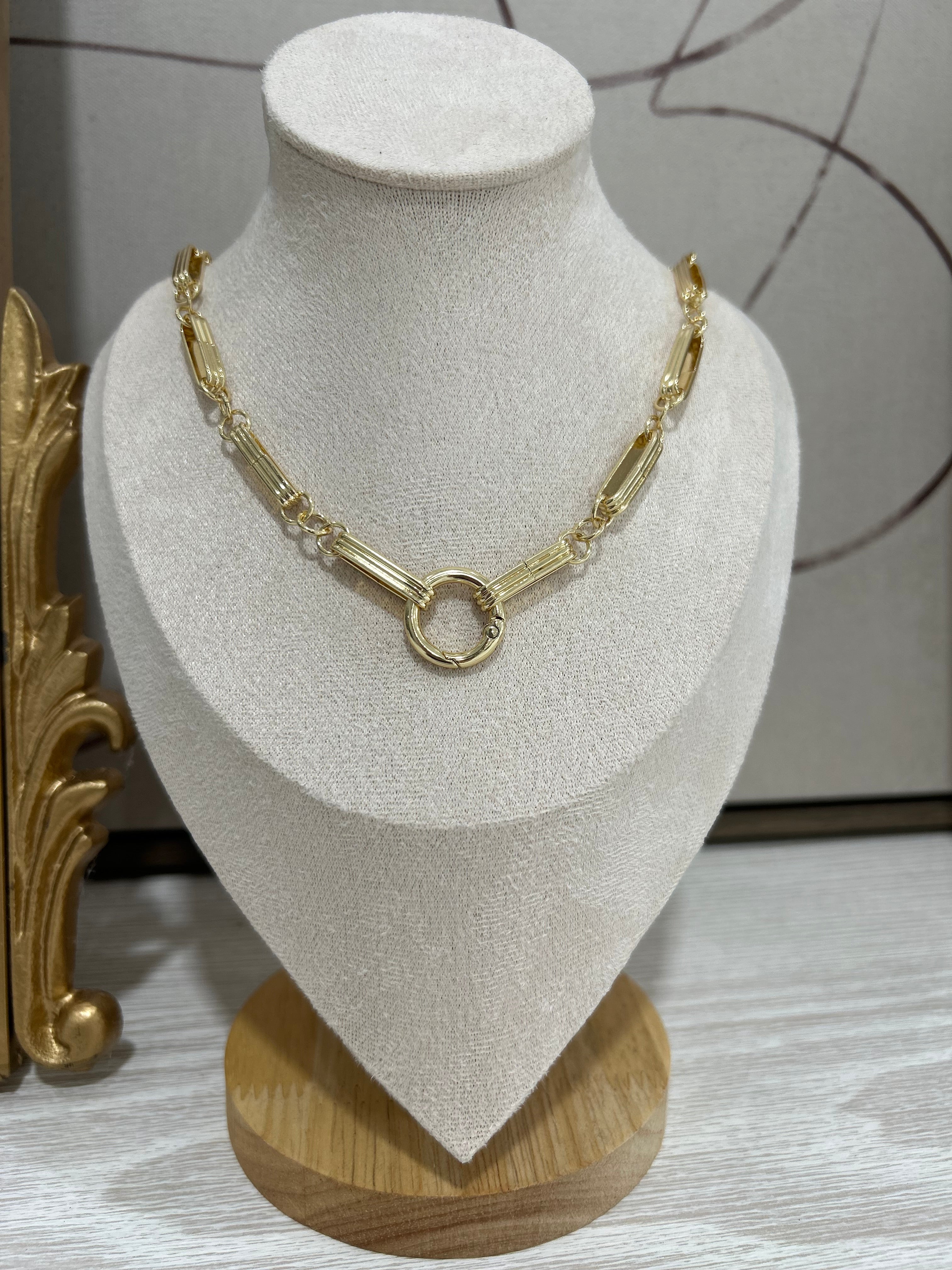 Ring Accent Link Necklace