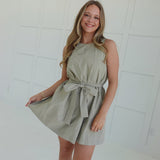 Adaline Mini Dress - Lt Sage