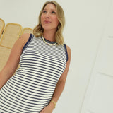 Simple Style Midi Dress - Navy