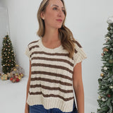 Roll With The Beat Sweater - Brown