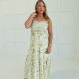 Citrus Coast Midi Dress - Olive