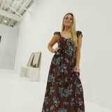 Enchanted Midi Dress - Dark Brown
